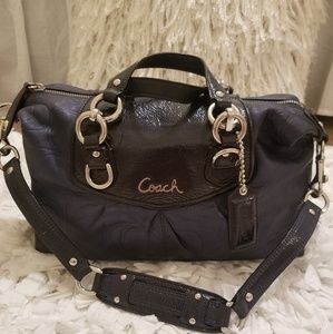 AUTHENTIC Coach blue leather purse